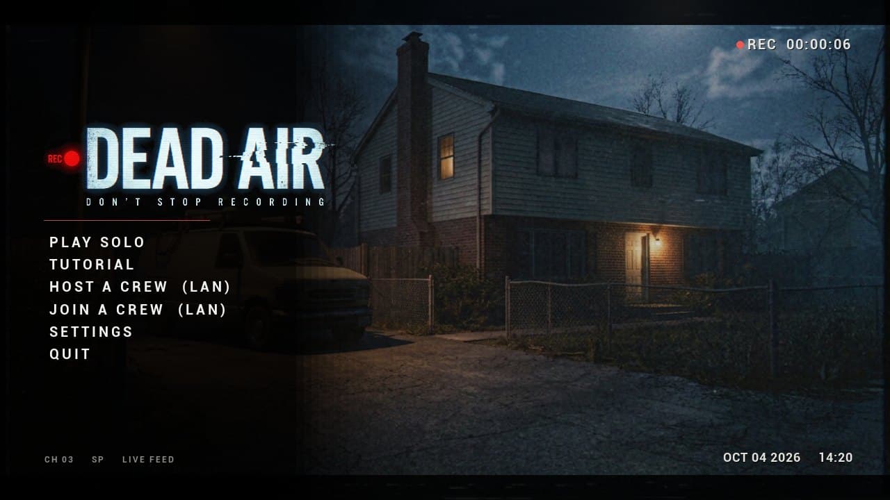 Main menu